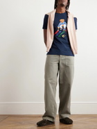 Polo Ralph Lauren - Slim-Fit Logo-Print Cotton-Jersey T-Shirt - Blue