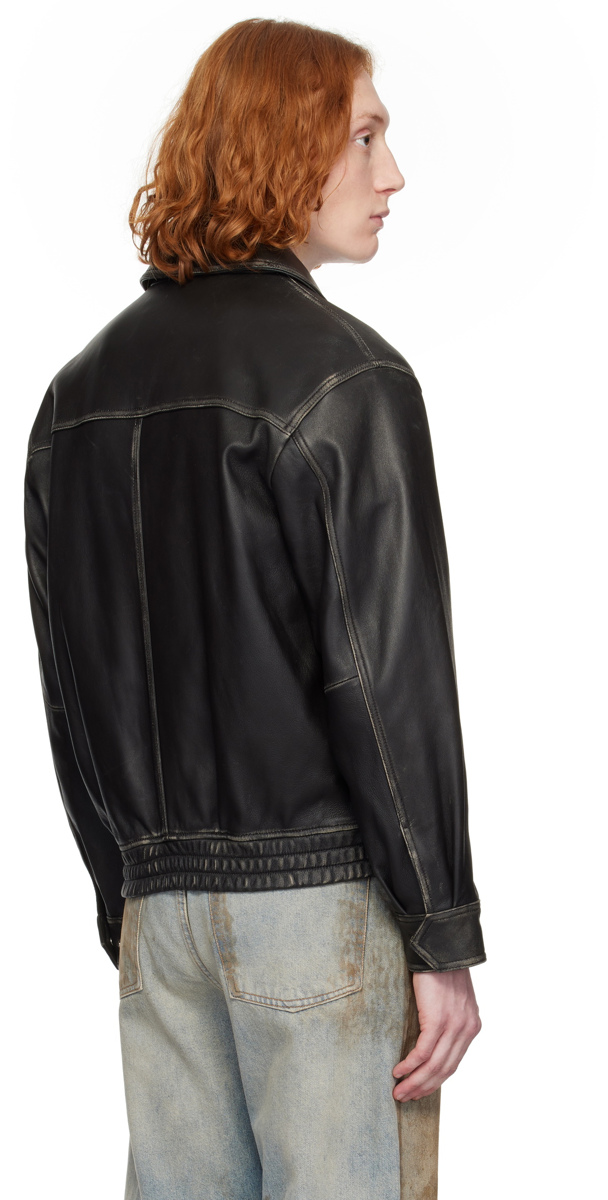 Dunst Black Lambskin Leather Jacket Dunst