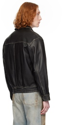 Dunst Black Lambskin Leather Jacket
