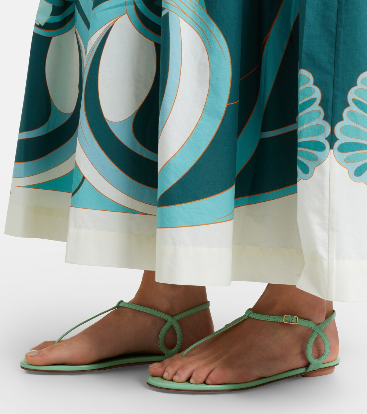 Aquazzura Almost Bare leather thong sandals