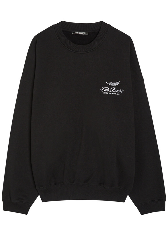 Photo: Cole Buxton International Logo-embroidery Cotton Sweatshirt Black