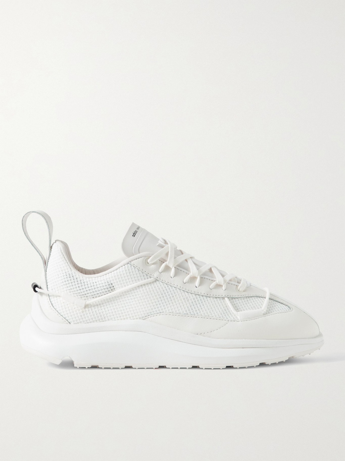 Y-3 - Shiku Run Leather-Trimmed Mesh Sneakers - White Y-3