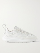 Y-3 - Shiku Run Leather-Trimmed Mesh Sneakers - White