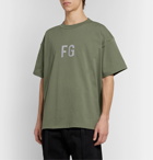 Fear of God - Logo-Print Cotton-Jersey T-Shirt - Green