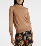 Dolce&Gabbana DG cashmere and silk sweater