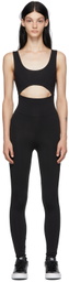 Live the Process Black Cut-Out Bodysuit