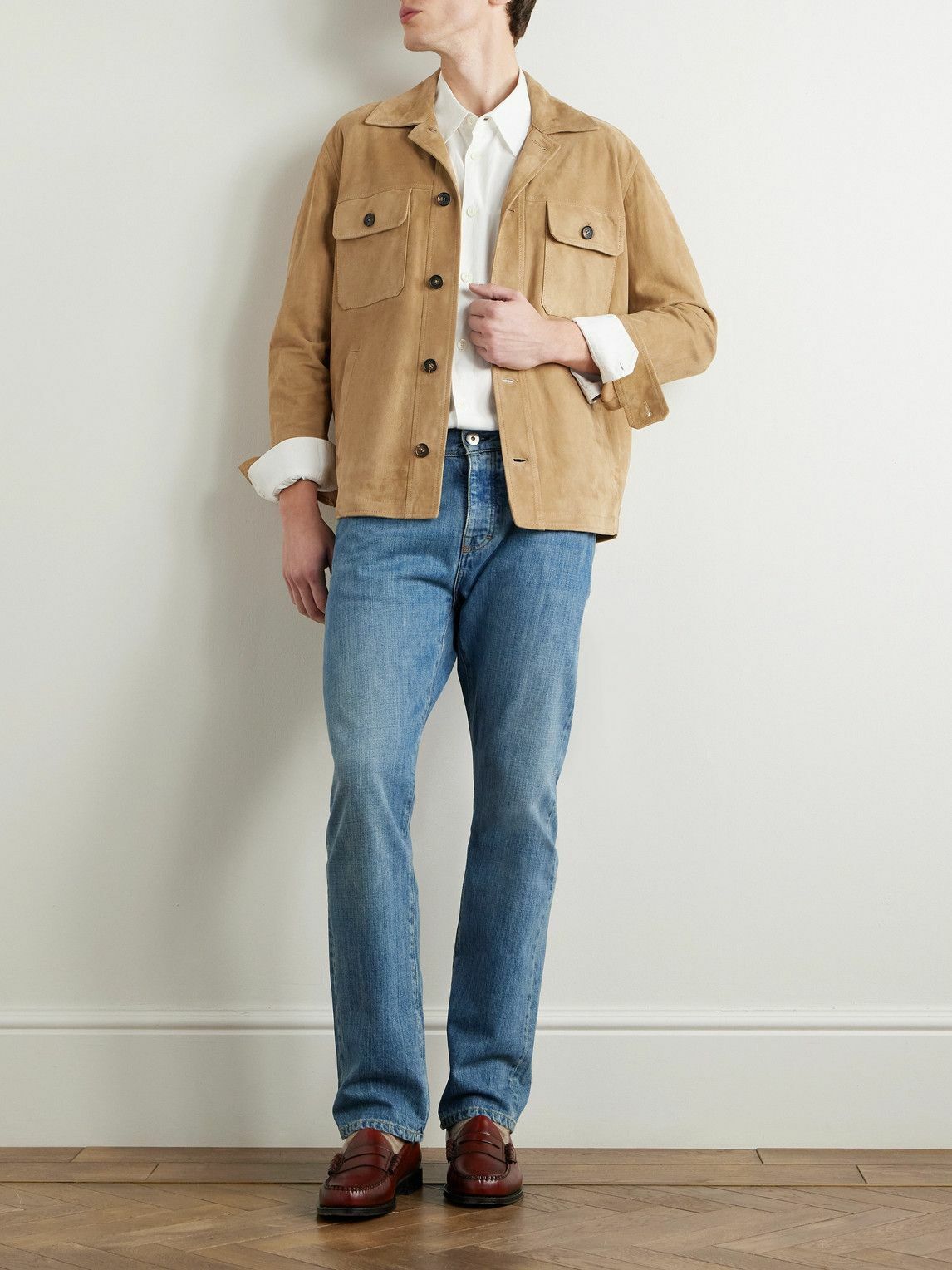 Incotex - Montedoro Suede Jacket - Neutrals