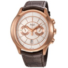 Piaget Gouverneur Automatic Silver Dial Brown Leather Mens Watch G0A37112