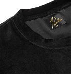 Needles - Embroidered Velour T-Shirt - Black