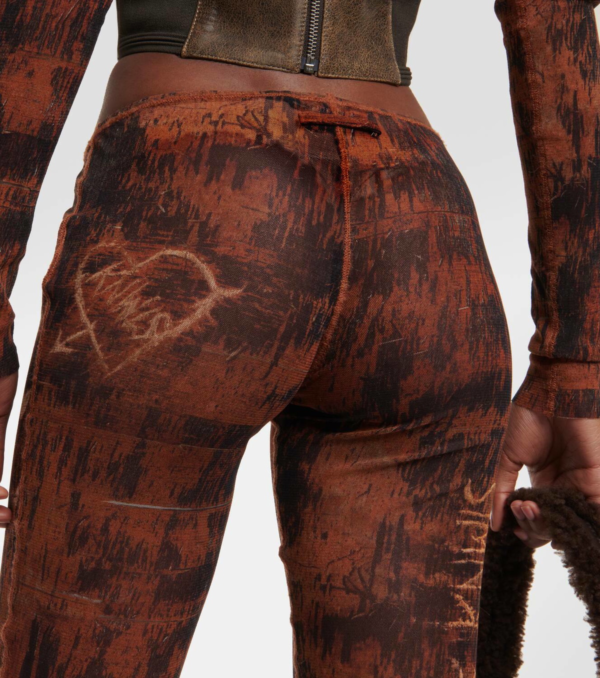 Jean Paul Gaultier x KNWLS printed jersey flared leggings