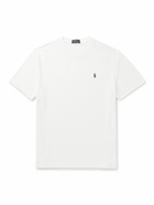 Polo Ralph Lauren - Logo-Embroidered Cotton-Blend Terry T-Shirt - White