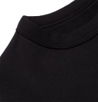 rag & bone - Damon Fleece-Back Cotton-Blend Jersey Sweatshirt - Black