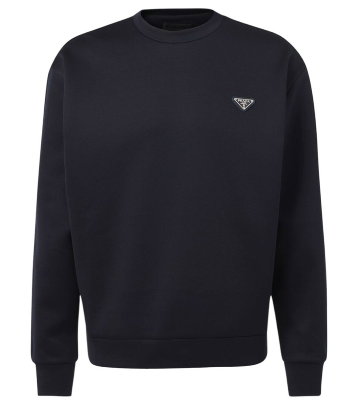 Photo: Prada Cotton-blend jersey sweatshirt