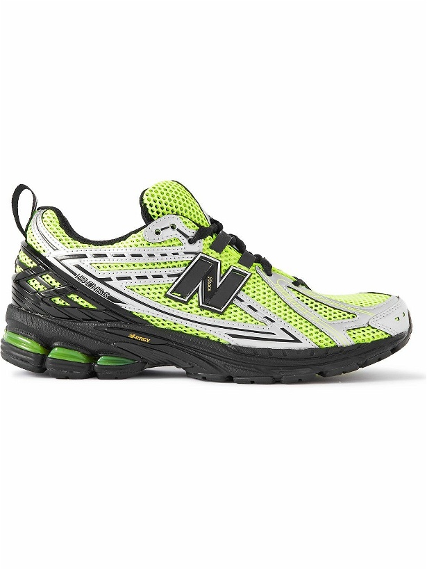 Photo: New Balance - M1906 Rubber-Trimmed Mesh and Metallic Faux Leather Sneakers - Green