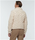 Visvim - Cable-knit cotton and linen cardigan