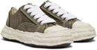 Maison MIHARA YASUHIRO Khaki Peterson23 OG Sole Vintage Canvas Low-Top Sneakers