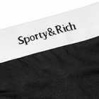 Sporty & Rich Women's Serif Logo Thong in Black