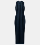 Loewe Anagram striped maxi dress