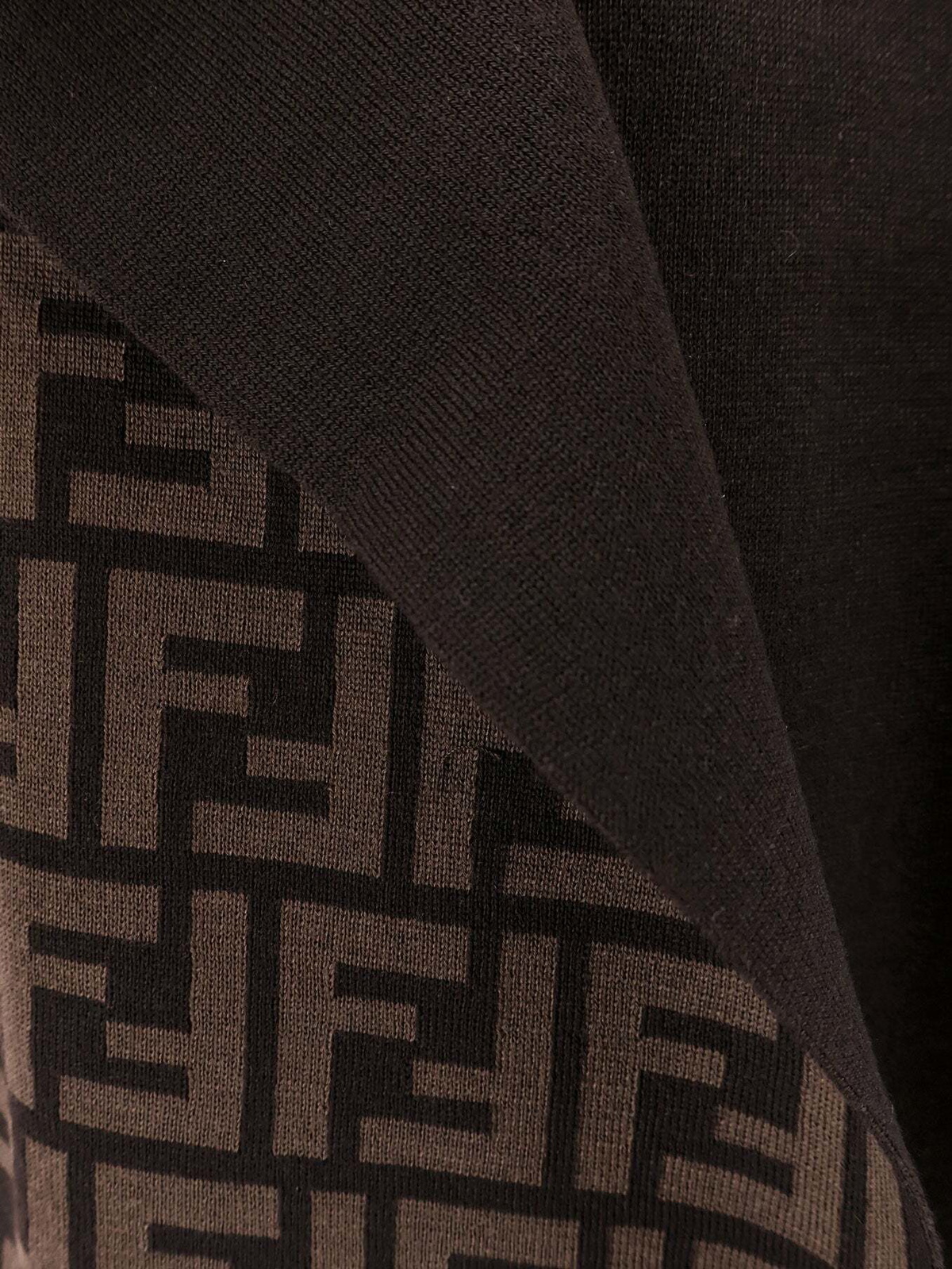 ポンチョ・ケープ FENDI Woman Cape Brown FXX781AOJ8 F0GZ3 Fendi Brown Poncho Womens Cape Fendi