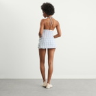 Peachy Den Women's Cindy Halter Skort Dress in Opal