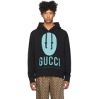 Gucci Black and Blue Manifesto Hoodie