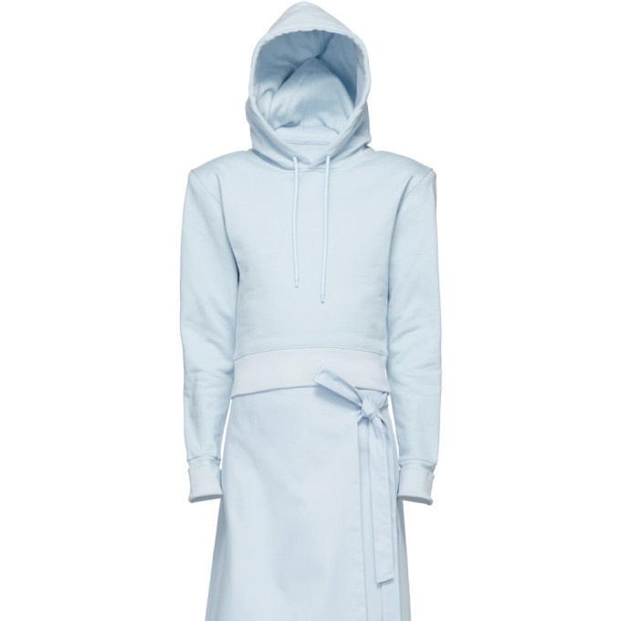 Photo: A-Plan-Application Blue Fitted Hoodie