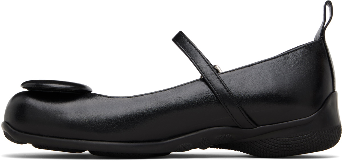 OPEN YY Black Badge Appliqué Flats