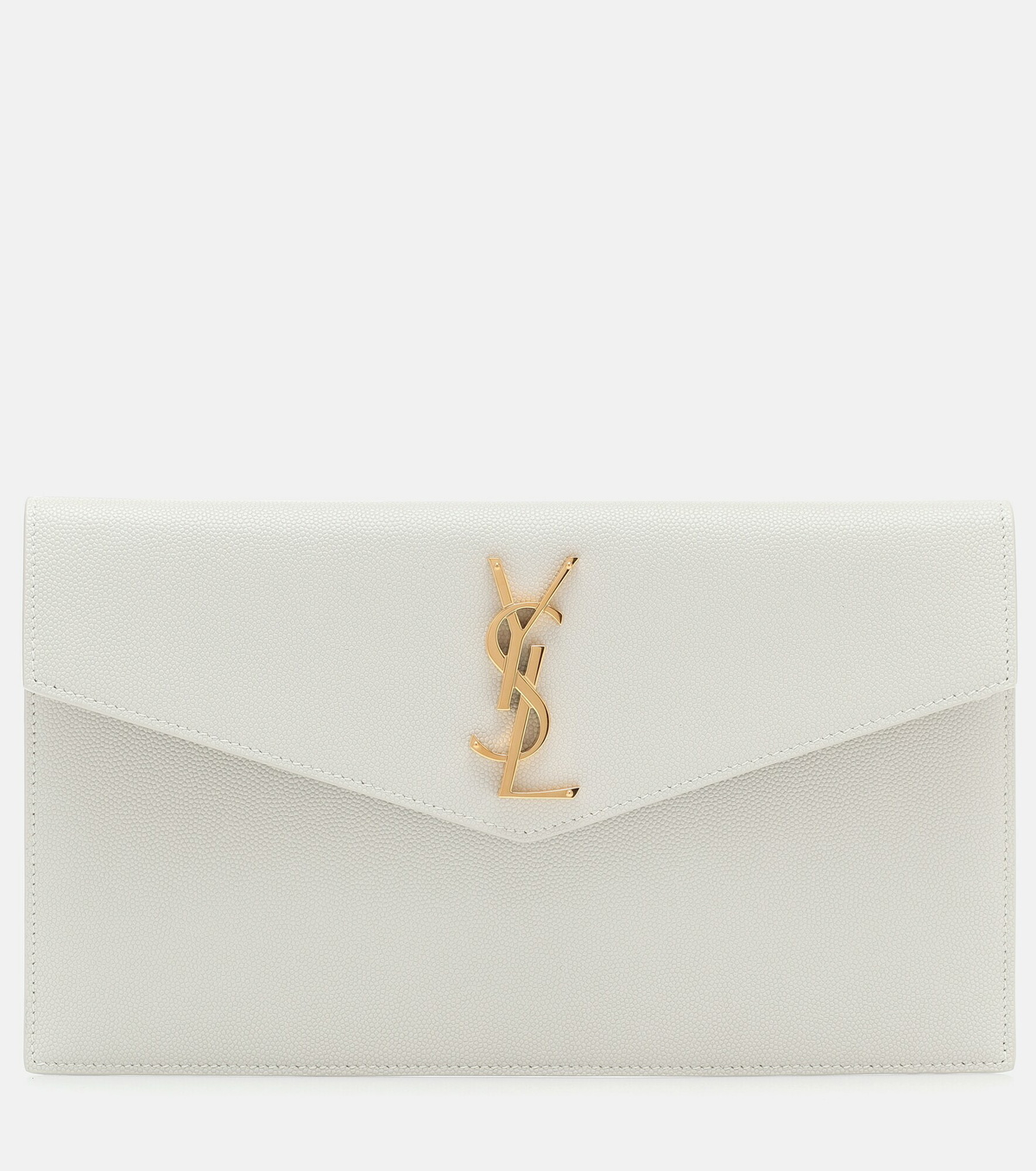 Ysl white uptown discount clutch