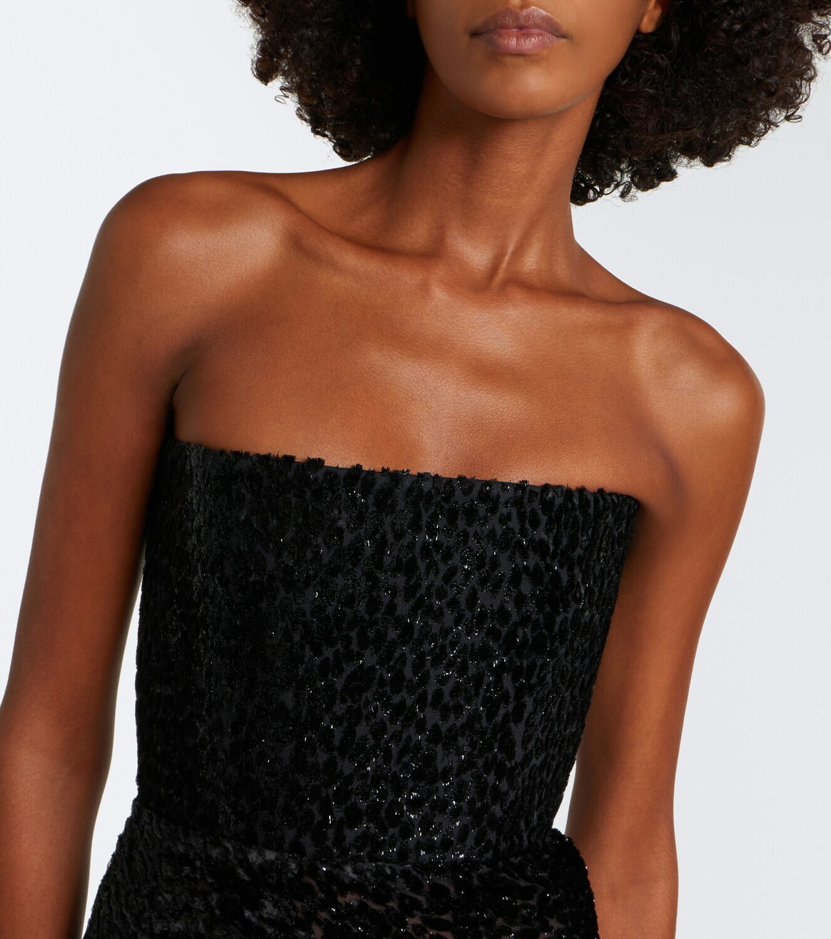Alex Perry Devoré bustier gown