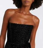 Alex Perry Devoré bustier gown