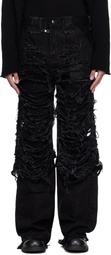 Swampgod Black Destroyed Fisolo Jeans