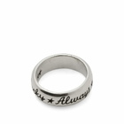 TwoJeys Always Lucky Band Ring in Silver