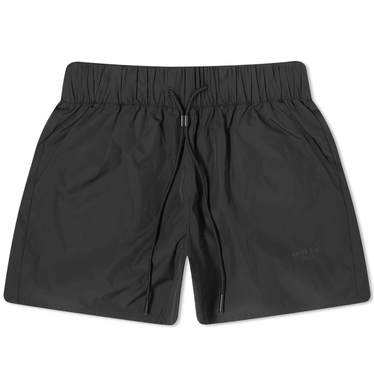 Anine Bing Women's Janis Sport Shorts in Black ANINE BING