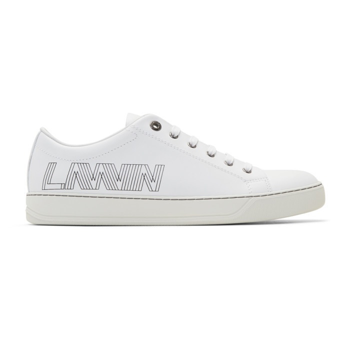 Photo: Lanvin White Logo Sneakers