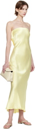 BEC + BRIDGE Yellow Moon Dance Strapless Maxi Dress