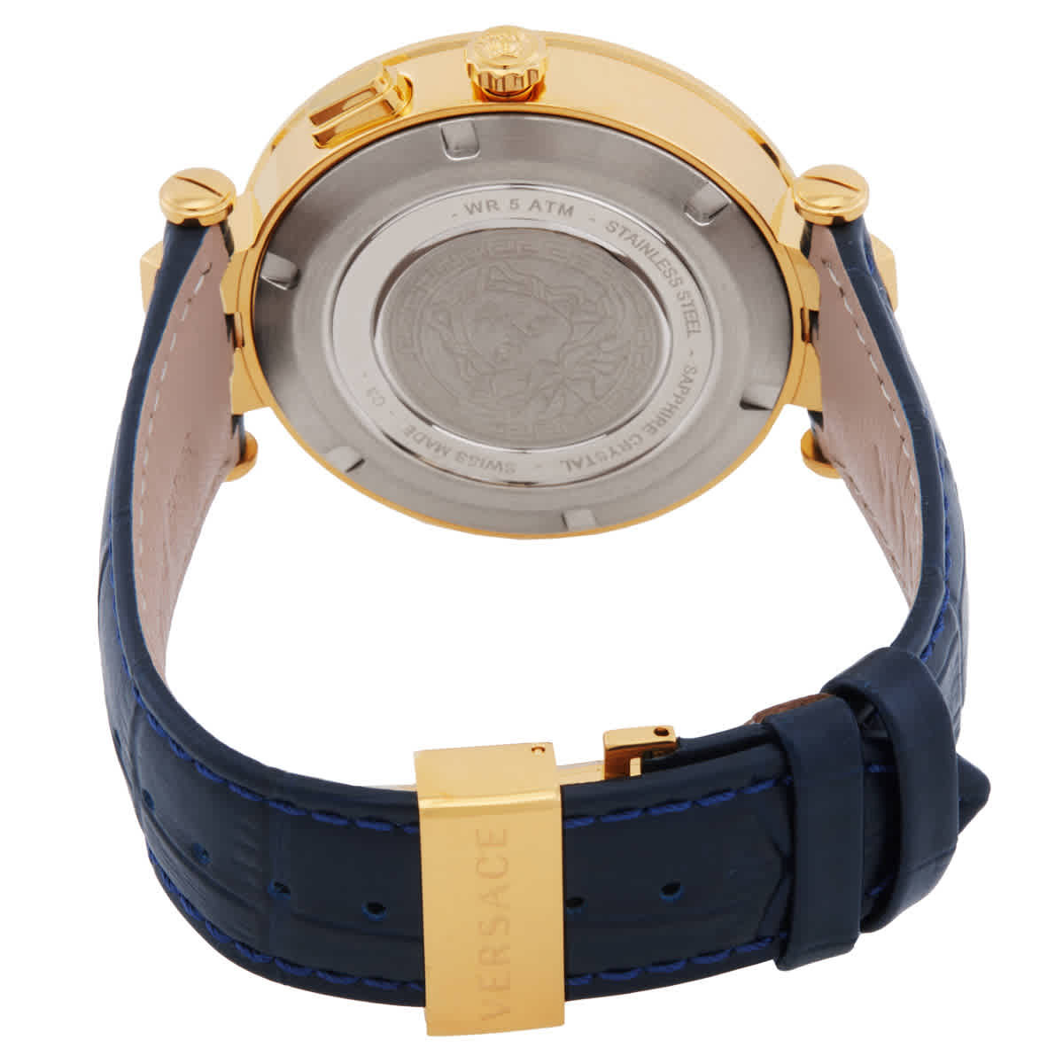 Versace V-Race Quartz Blue Dial Mens Watch VEBV00219