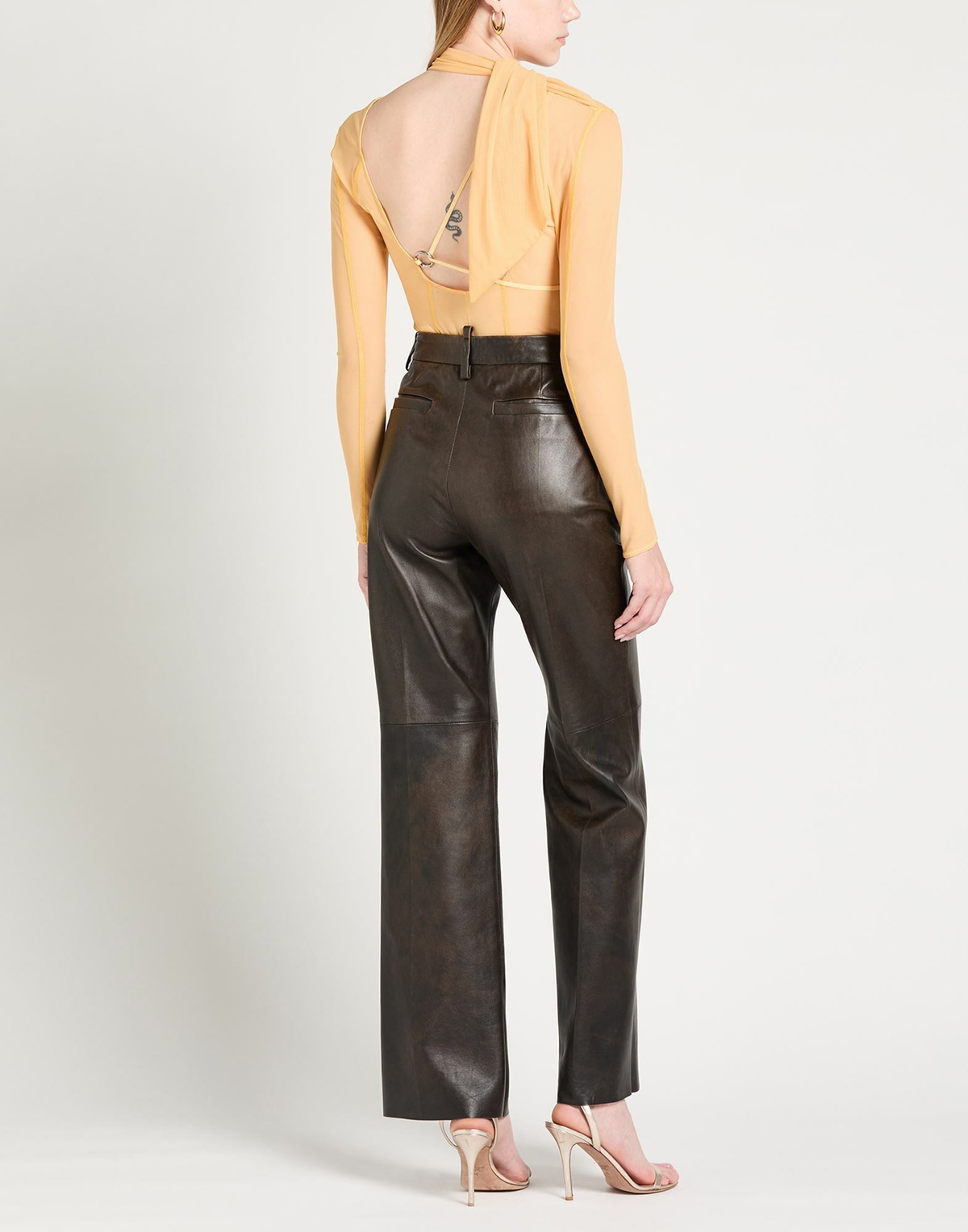 Jacquemus Womens Bodysuit Apricot