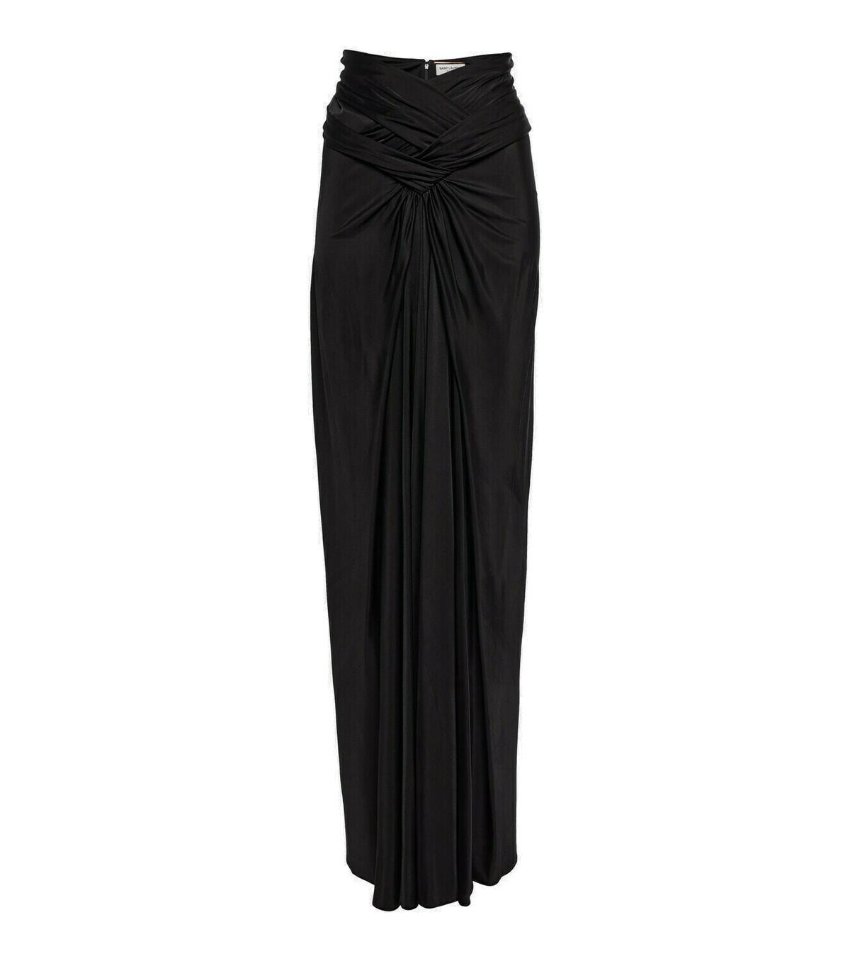 Saint Laurent Draped jersey maxi skirt Saint Laurent