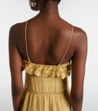 Marant Etoile Paule lace-trimmed cotton maxi dress