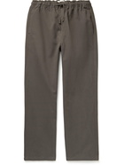 Satta - Kai Cotton-Twill Drawstring Trousers - Gray