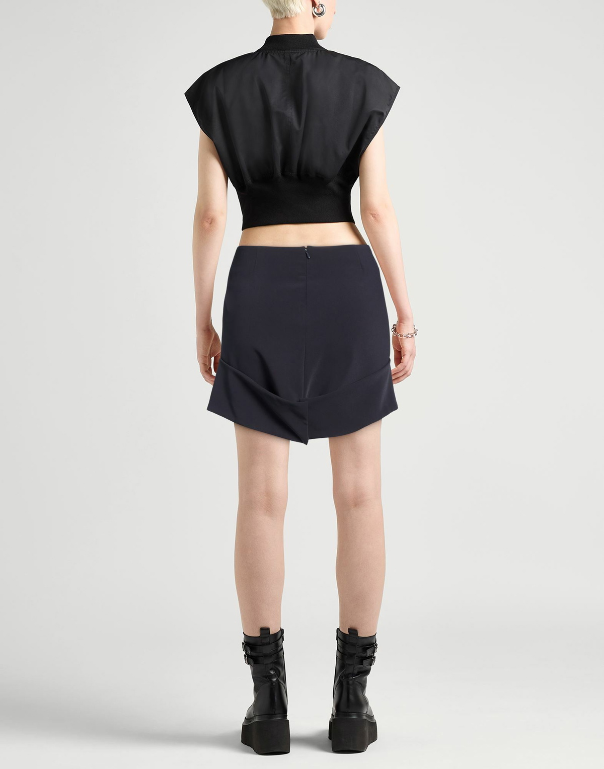 Courrèges Womens Mini skirt Midnight in Blue