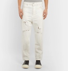 Balmain - Distressed Printed Denim Jeans - Men - White