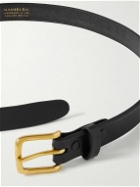 Sid Mashburn - 2cm Leather Belt - Black