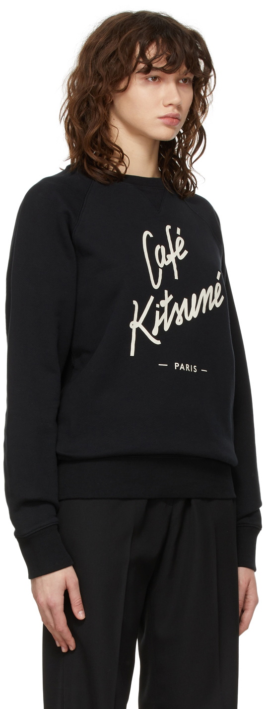 Maison Kitsuné Black Café Kitsuné Sweatshirt Maison Kitsune