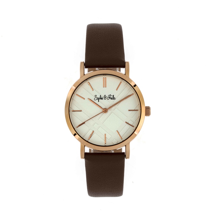 Photo: Sophie And Freda Budapest Quartz White Dial Ladies Watch SF5004