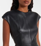 Sportmax Terfrite leather minidress