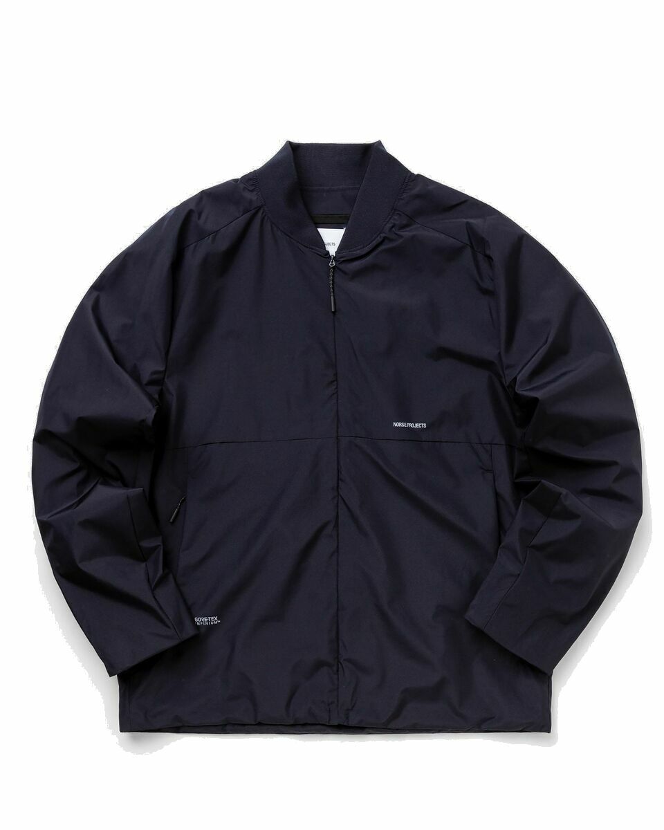 Photo: Norse Projects Ryan Gore Tex Infinium Jacket Blue - Mens - Windbreaker