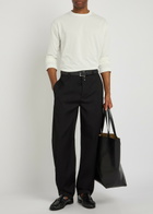Jacquemus Le Pantalon Oranger Wool Trousers Black