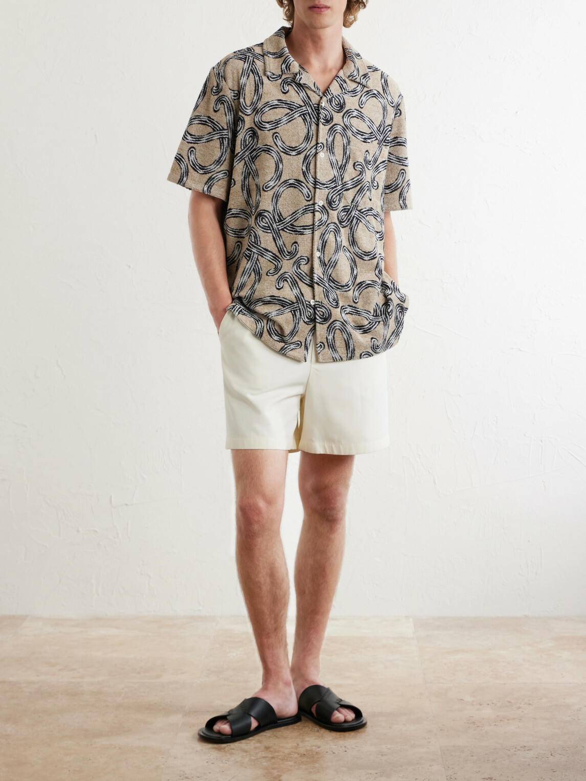 LOEWE - Paula's Ibiza Straight-Leg Lyocell Shorts - White