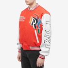 Represent Men's Initial Varsity Jacket in Burnt Red